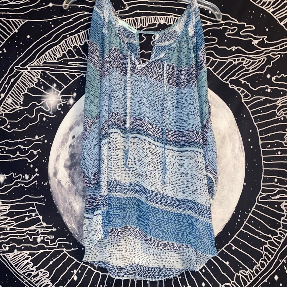 Blue long sleeve Maurices blouse size M